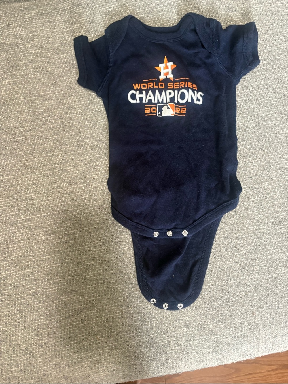 Houston Astros World Series Champions 2022 baby bodysuit